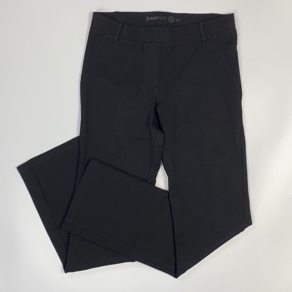BETABRAND Black Classic Dress Pant Yoga Pants W0076-BK Straight Leg Small - Picture 1 of 9